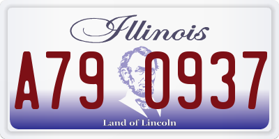 IL license plate A790937