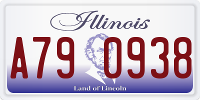 IL license plate A790938