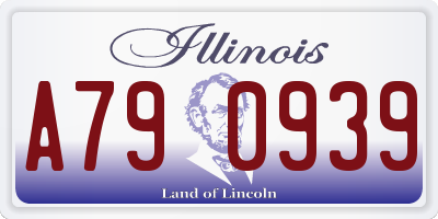 IL license plate A790939