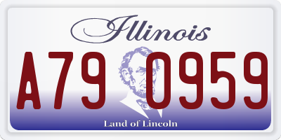IL license plate A790959