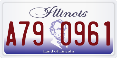 IL license plate A790961