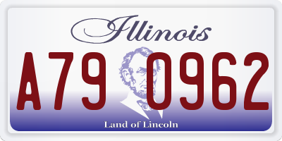 IL license plate A790962