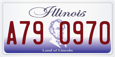 IL license plate A790970