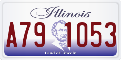 IL license plate A791053