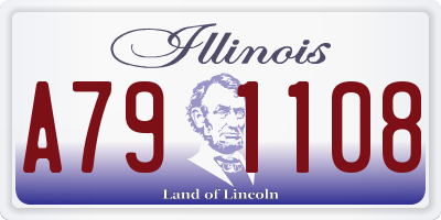 IL license plate A791108