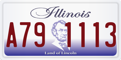 IL license plate A791113