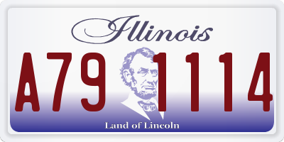 IL license plate A791114