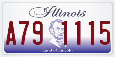 IL license plate A791115