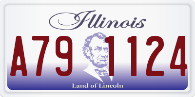 IL license plate A791124