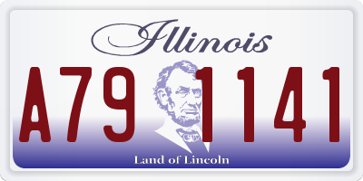 IL license plate A791141