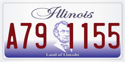 IL license plate A791155