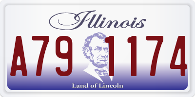 IL license plate A791174
