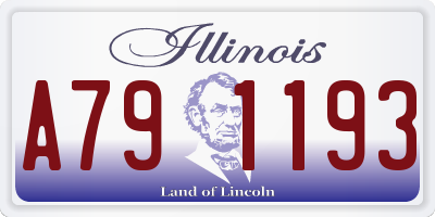 IL license plate A791193