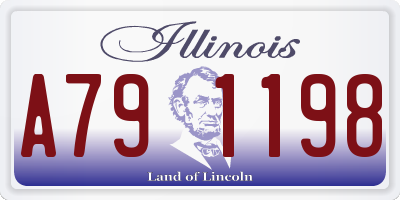 IL license plate A791198