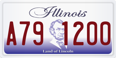 IL license plate A791200