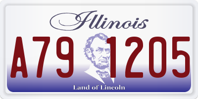 IL license plate A791205