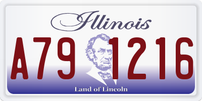 IL license plate A791216