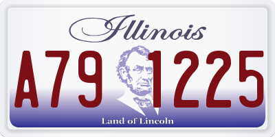 IL license plate A791225