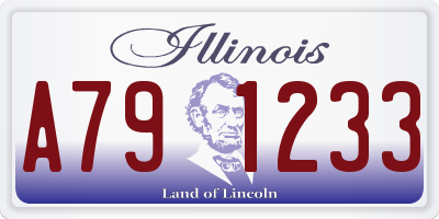 IL license plate A791233