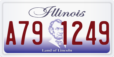 IL license plate A791249