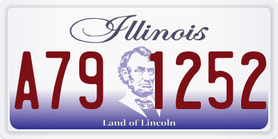IL license plate A791252