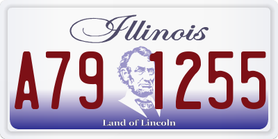 IL license plate A791255