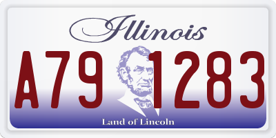 IL license plate A791283