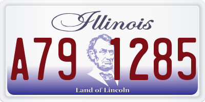 IL license plate A791285