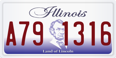 IL license plate A791316