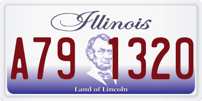 IL license plate A791320