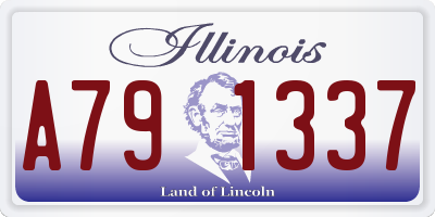 IL license plate A791337