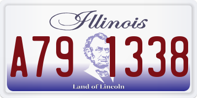 IL license plate A791338