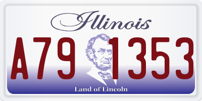 IL license plate A791353