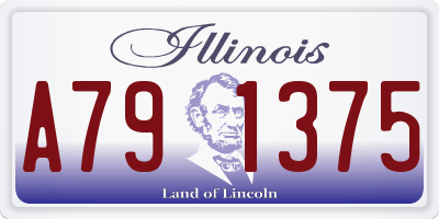 IL license plate A791375