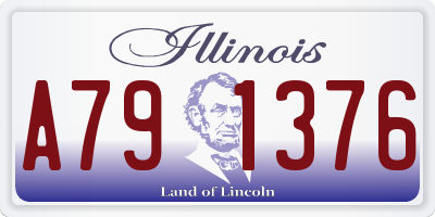 IL license plate A791376
