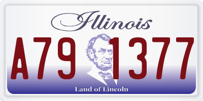 IL license plate A791377