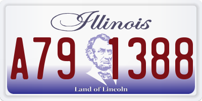IL license plate A791388