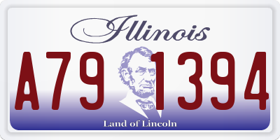 IL license plate A791394