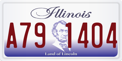 IL license plate A791404