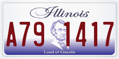 IL license plate A791417