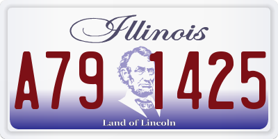 IL license plate A791425