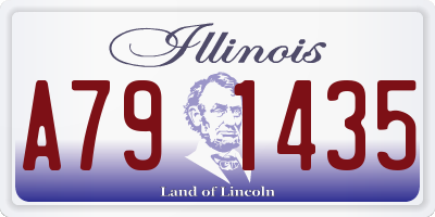 IL license plate A791435