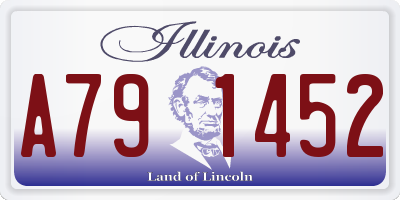 IL license plate A791452