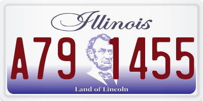IL license plate A791455