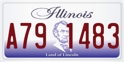 IL license plate A791483