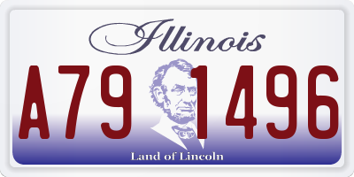 IL license plate A791496