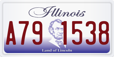 IL license plate A791538