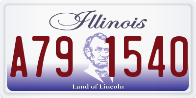 IL license plate A791540