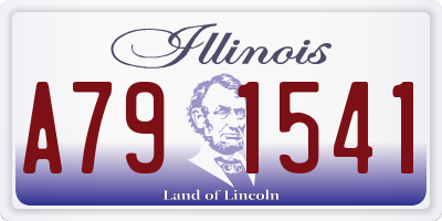 IL license plate A791541