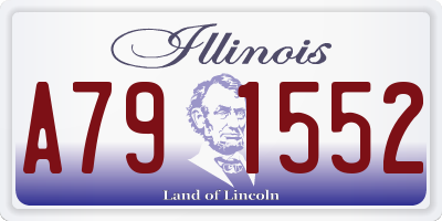 IL license plate A791552